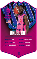 Akuel Kot – BK Rīgas Zeļļi S24/25 card