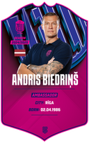Andris Biedriņš – BK Rīgas Zeļļi S24/25 card