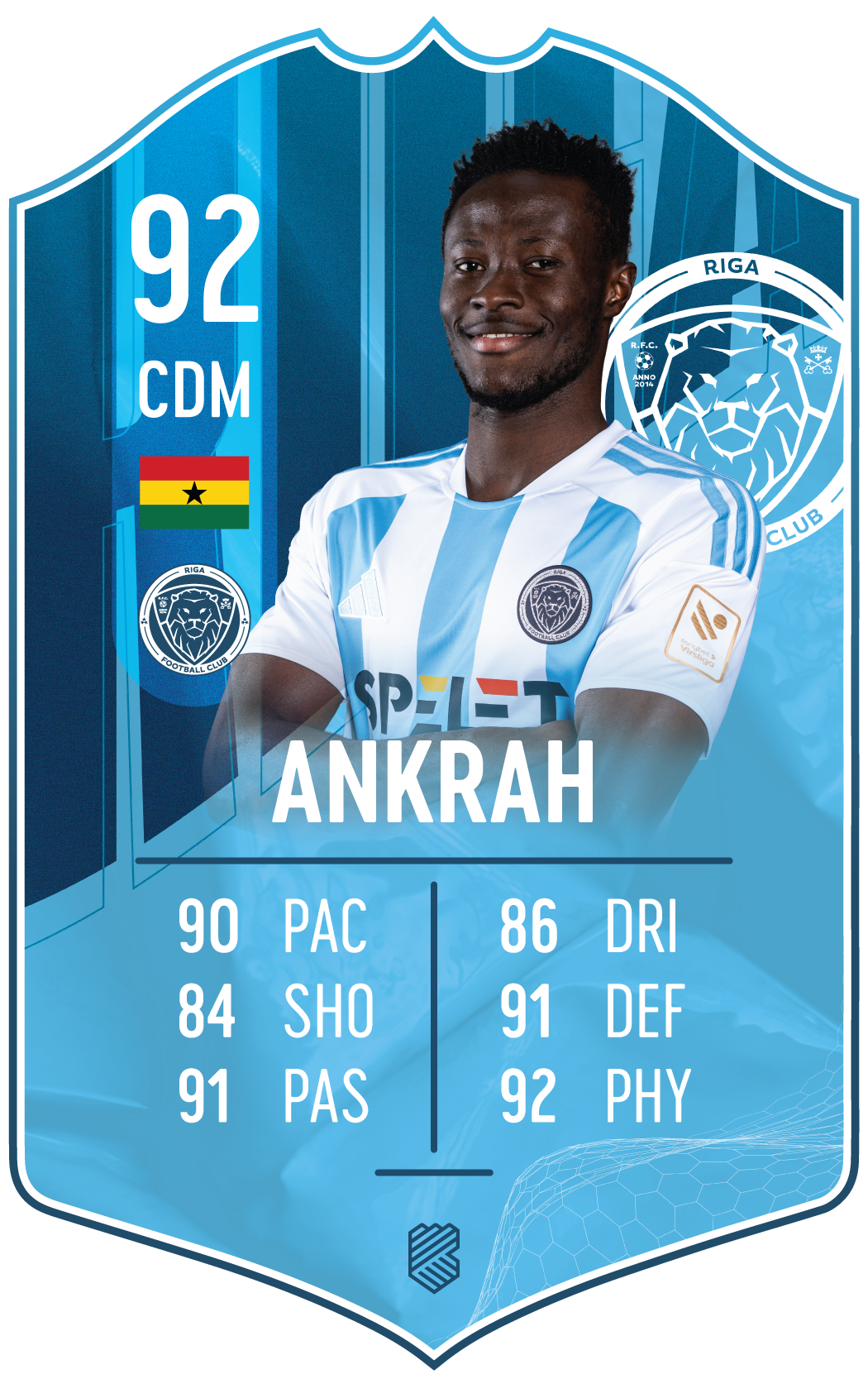 Ahmed Ankrah – Riga FC S25/26 card