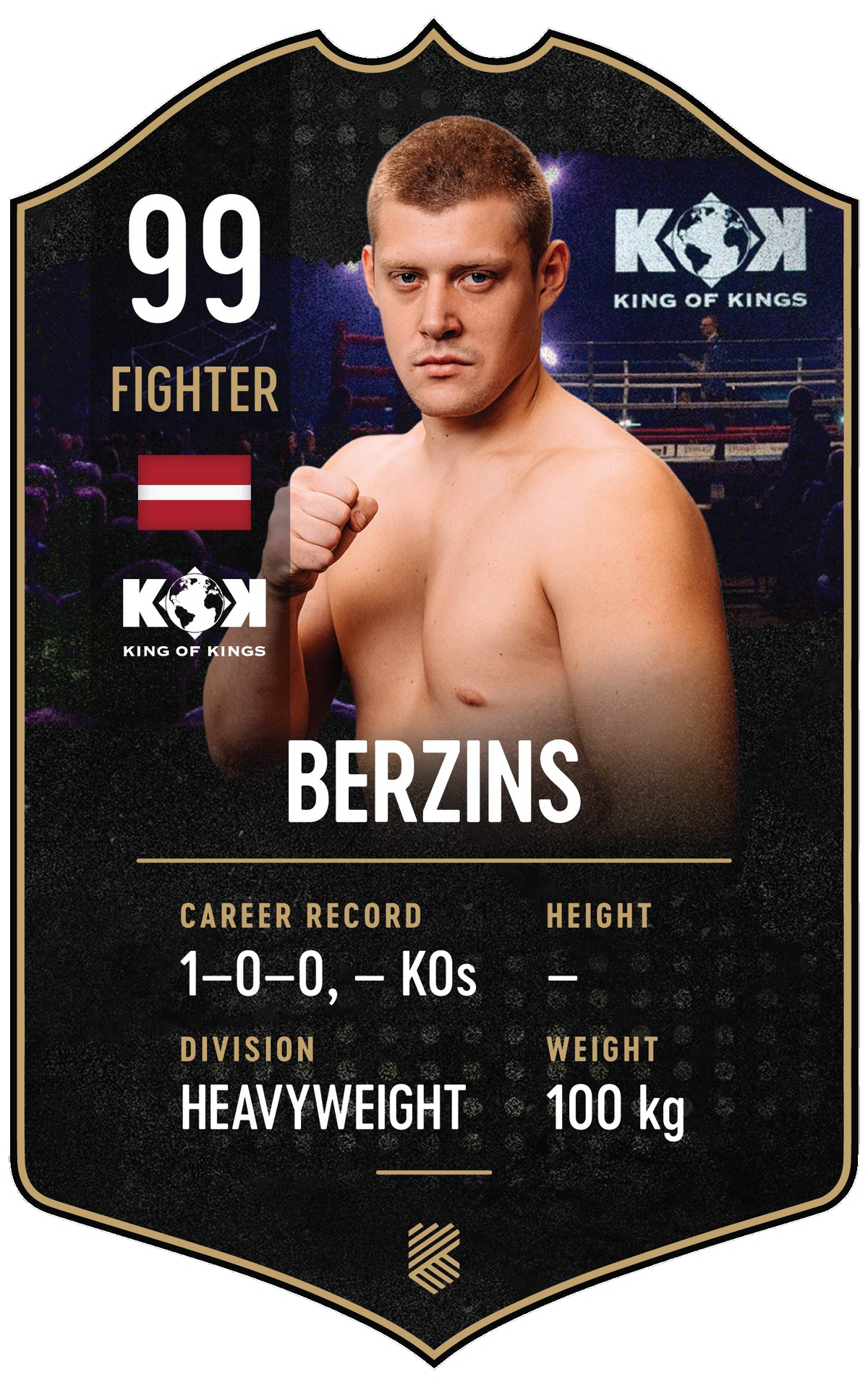 Berzins – King of Kings S24/25 fighter card