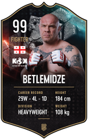 Betlemidze – King of Kings S25/26 fighter card