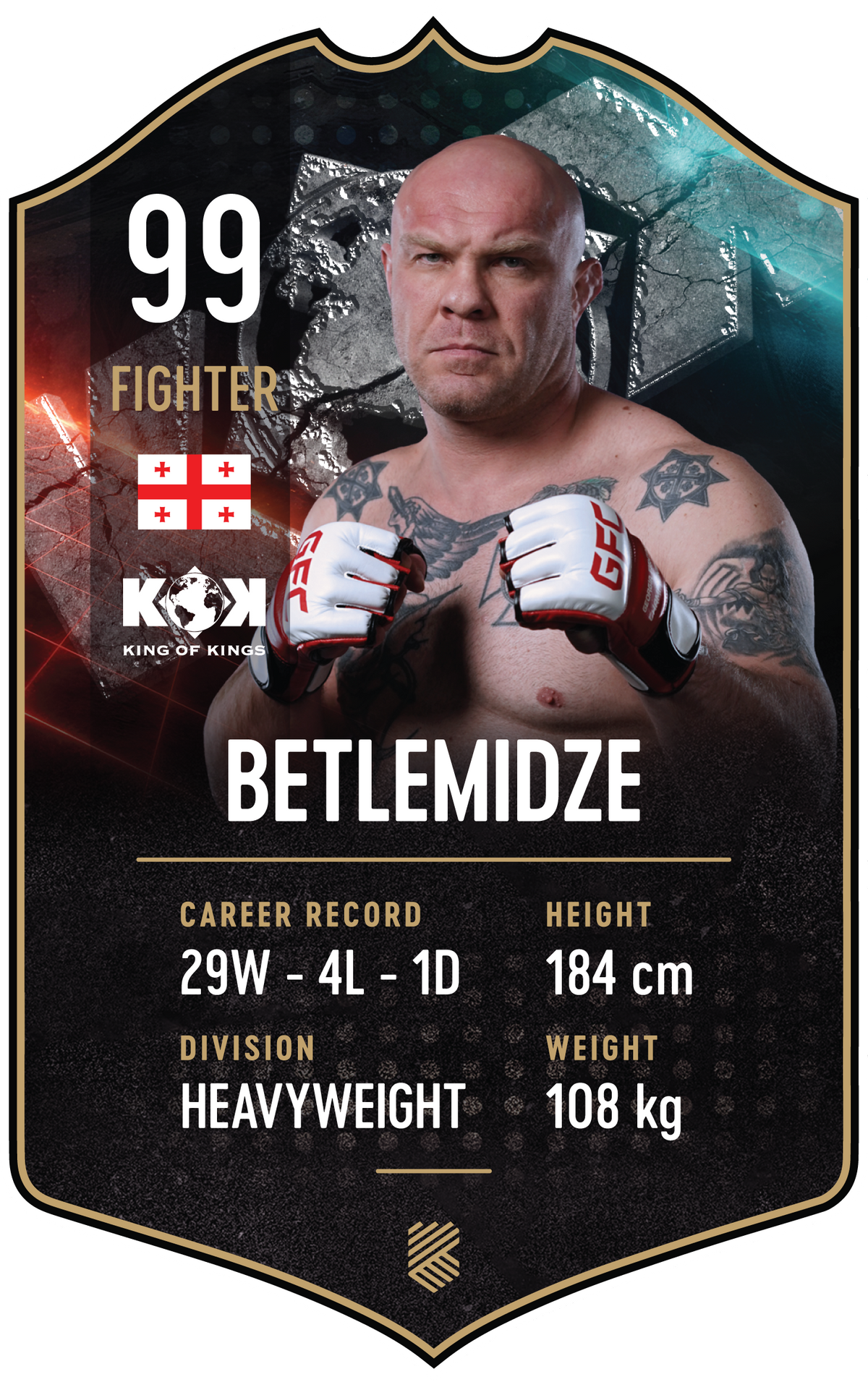Betlemidze – King of Kings S25/26 fighter card