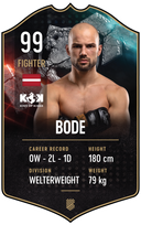 Bode – King of Kings S25/26 fighter card