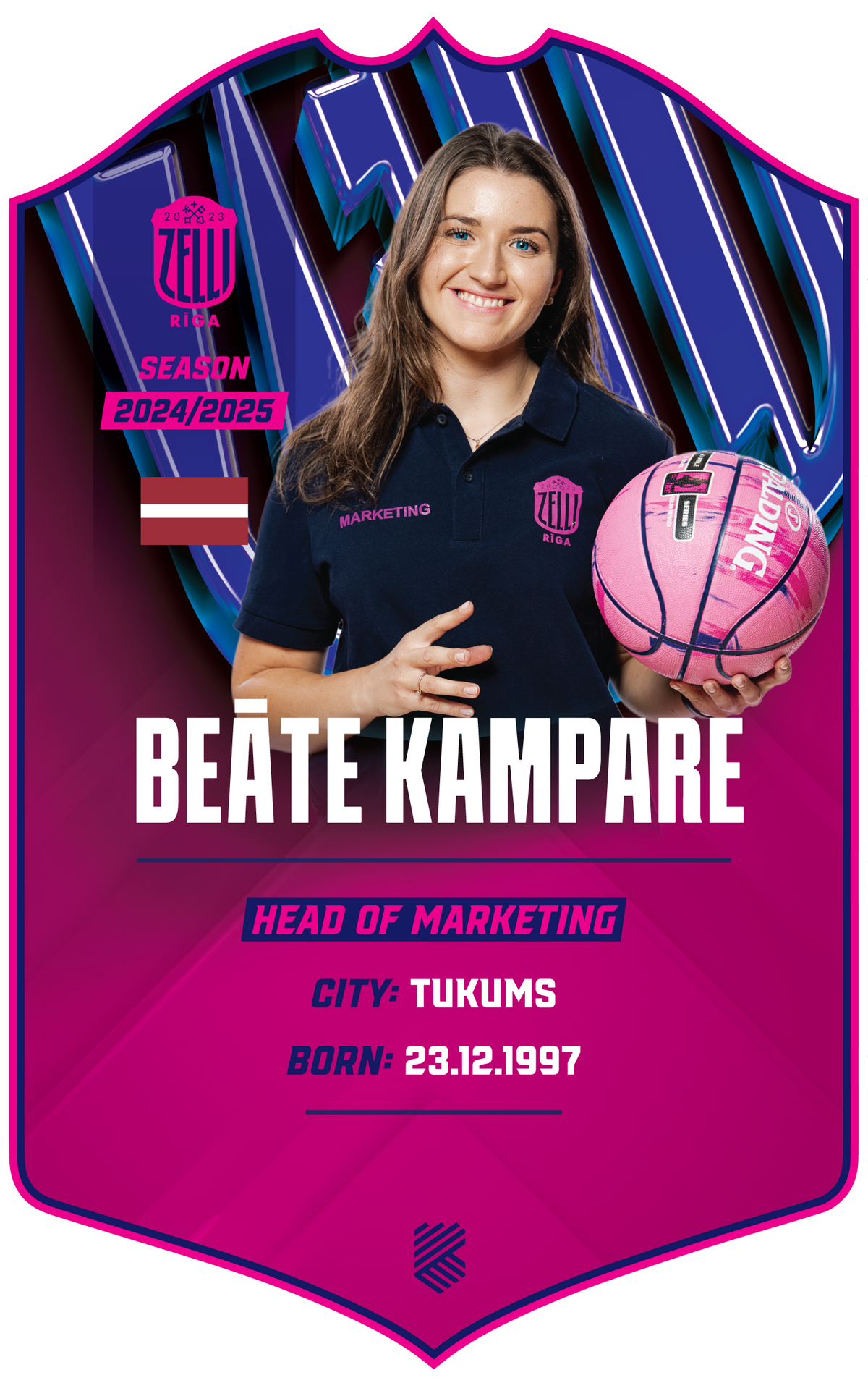 Beāte Kampare – BK Rīgas Zeļļi S24/25 card