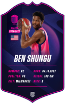 Ben Shungu – BK Rīgas Zeļļi S26/27 card
