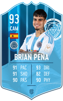 Brian Peña – Riga FC S25/26 card