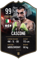 Cascone – King of Kings S25/26 fighter card