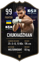 Chukhadzhian – King of Kings S24/25 fighter card