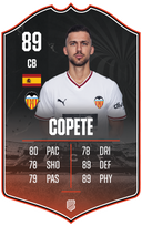 José Copete – Valencia CF S26/27 card