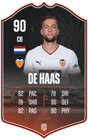 Justin de Haas – Valencia CF S26/27 card