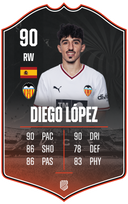 Diego López – Valencia CF S26/27 card