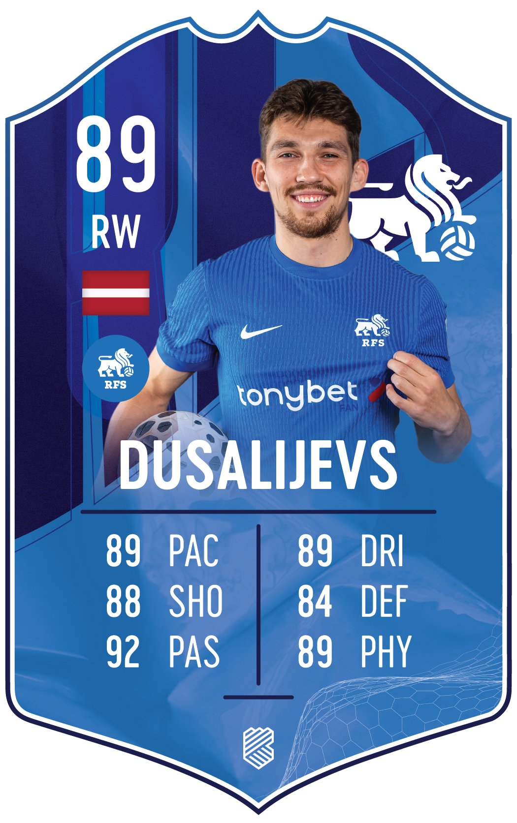 Niks Dusalijevs – FK RFS S25/26 card
