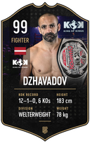Dzhavadov – King of Kings S24/25 fighter card