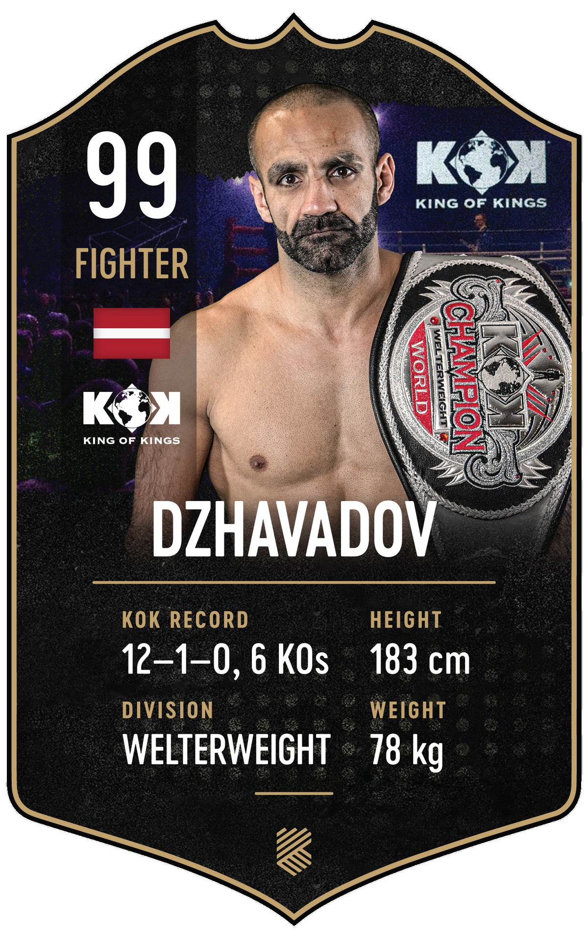 Dzhavadov – King of Kings S24/25 fighter card