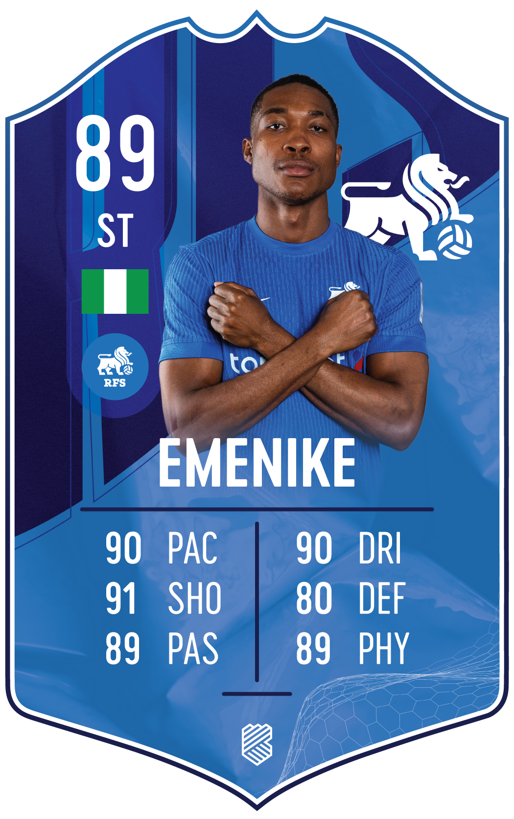 Kingsley Emenike – FK RFS S25/26 card