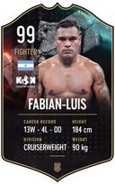 Fabian-Luis – King of Kings S25/26 fighter card