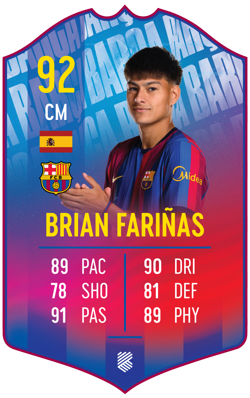 Brian Fariñas – FC Barcelona S26/27 card