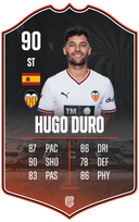 Hugo Duro – Valencia CF S26/27 card
