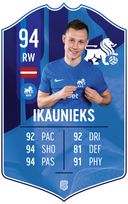 Jānis Ikaunieks – FK RFS S25/26 card