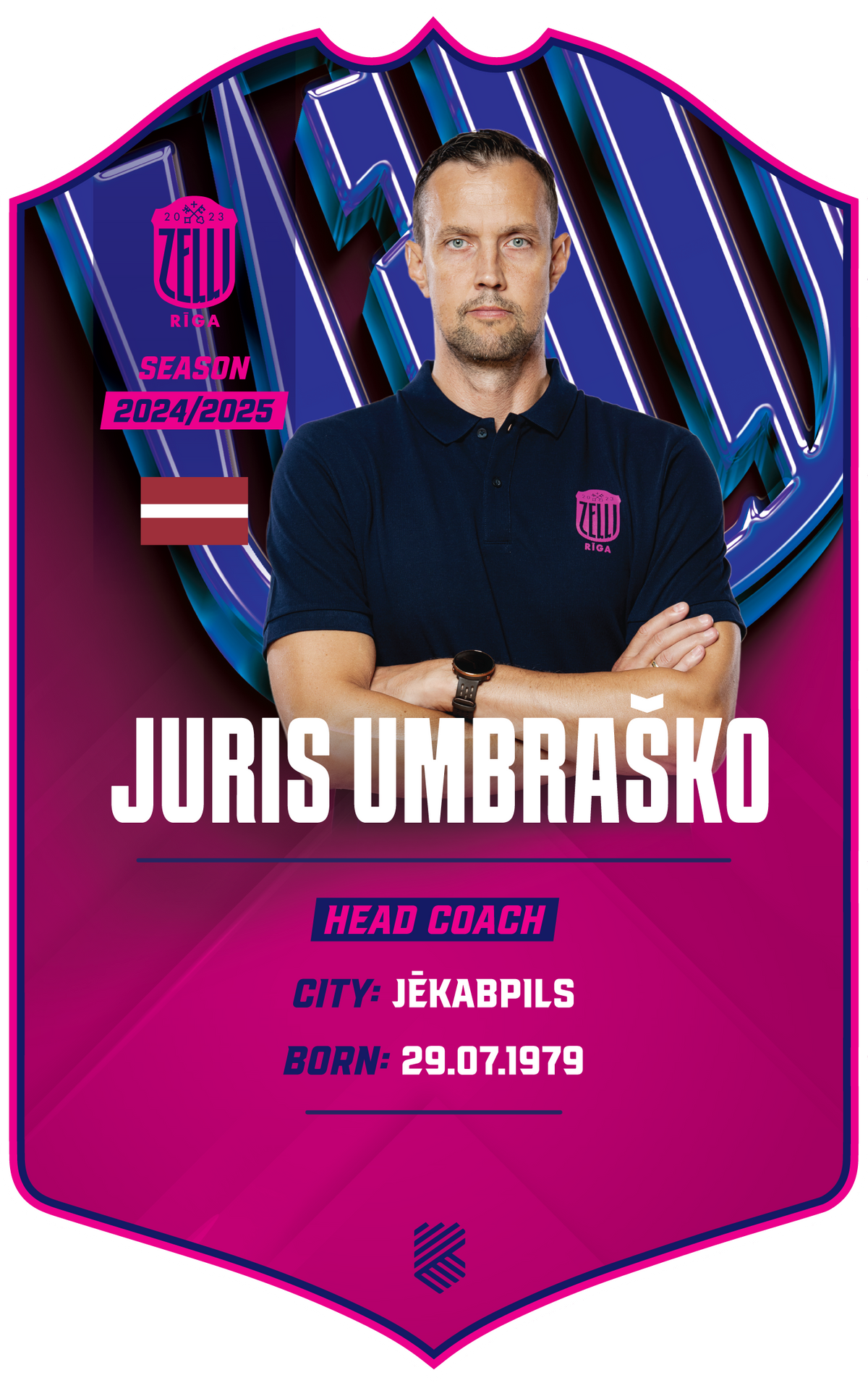 Juris Umbraško – BK Rīgas Zeļļi S24/25 card