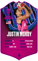 Justin McKoy – BK Rīgas Zeļļi S24/25 card