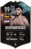 Kosparovicius – King of Kings S25/26 fighter card