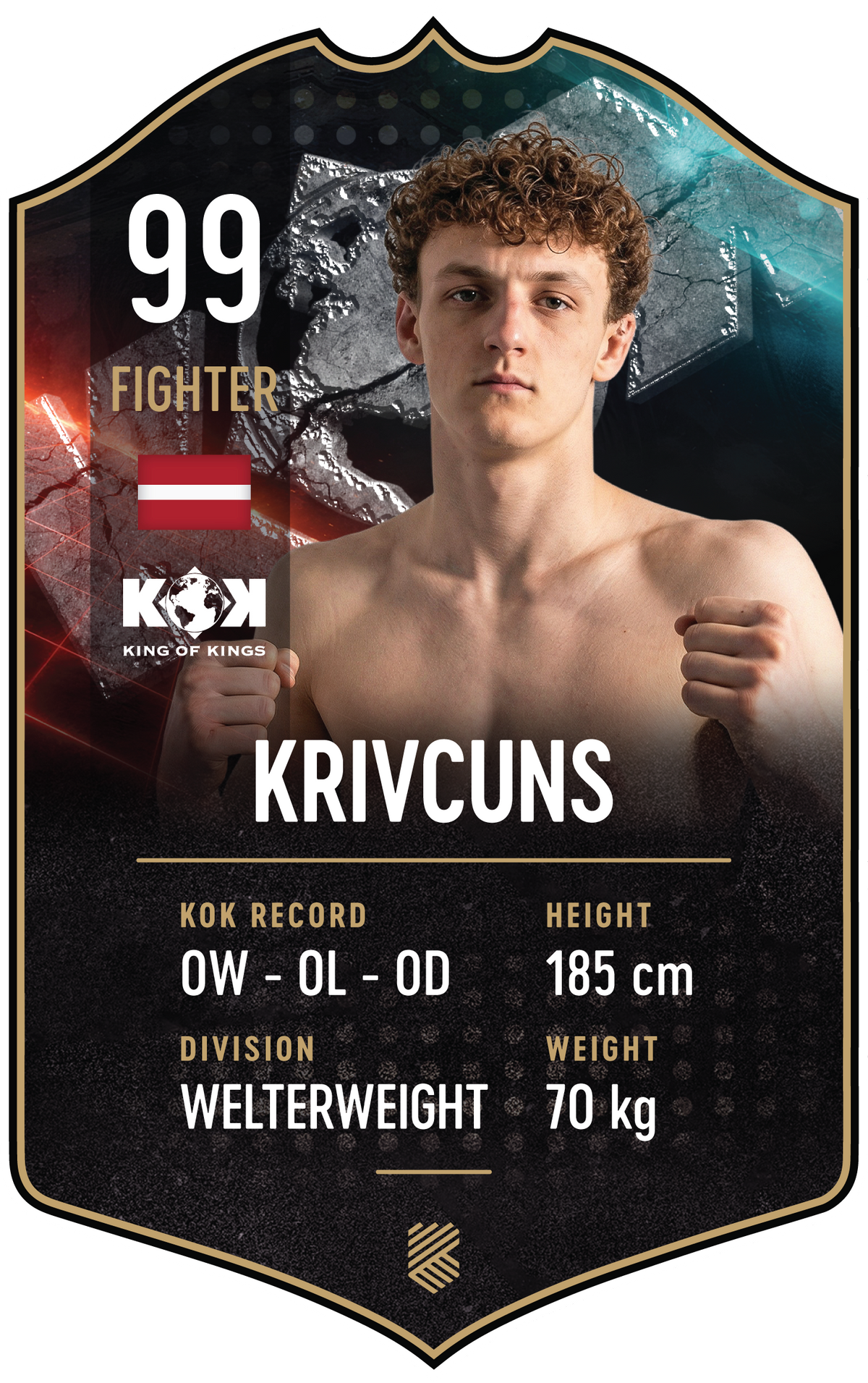 Krivcuns – King of Kings S25/26 fighter card