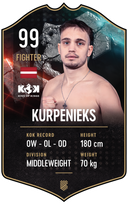 Kurpenieks – King of Kings S25/26 fighter card