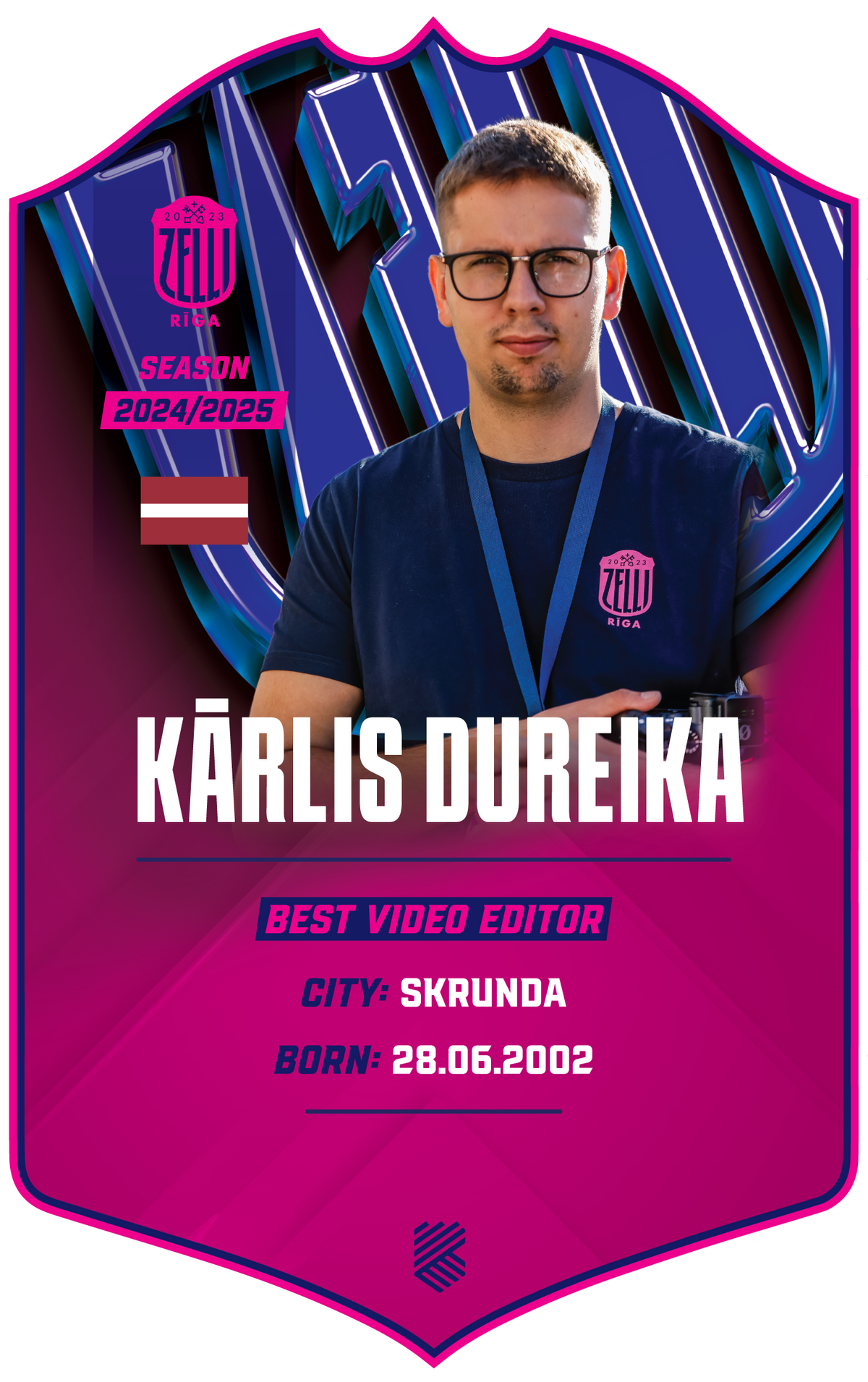 Kārlis Dureika – BK Rīgas Zeļļi S24/25 card