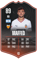 Pablo Maffeo – Valencia CF S26/27 card