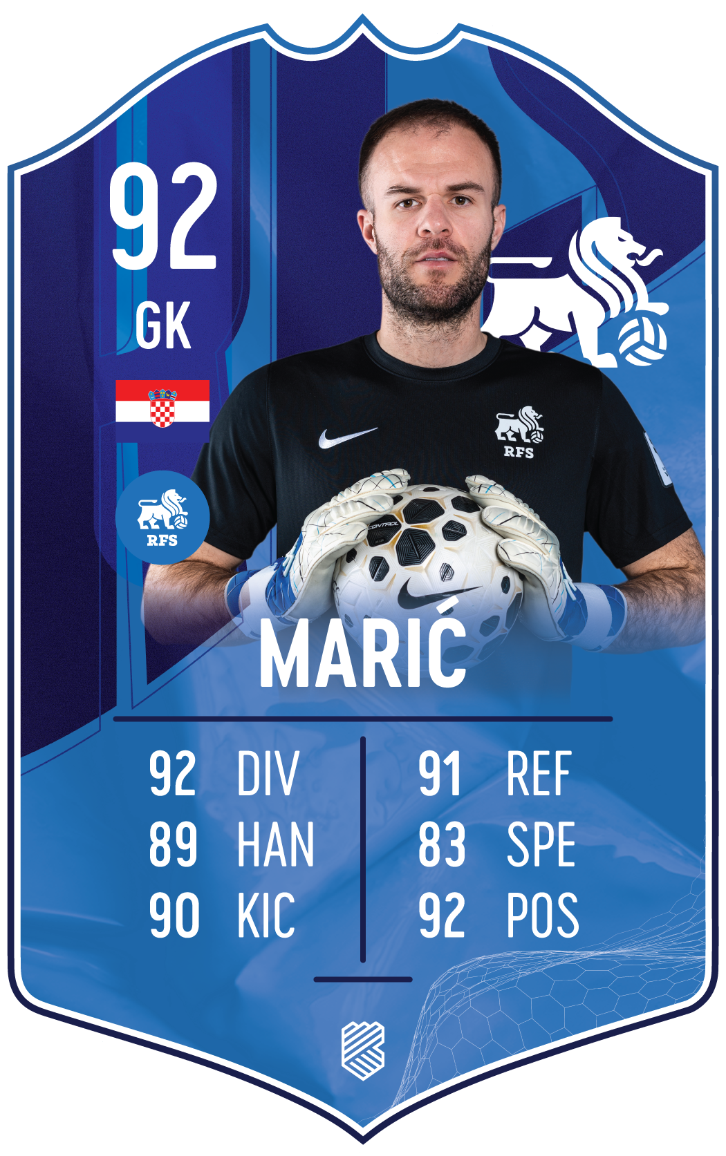 Marko Marić – FK RFS S25/26 card