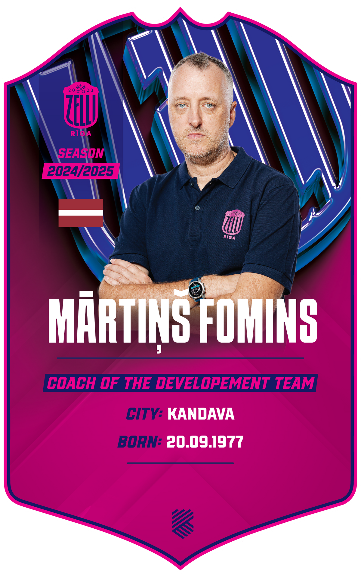 Mārtiņš Fomins – BK Rīgas Zeļļi S24/25 card