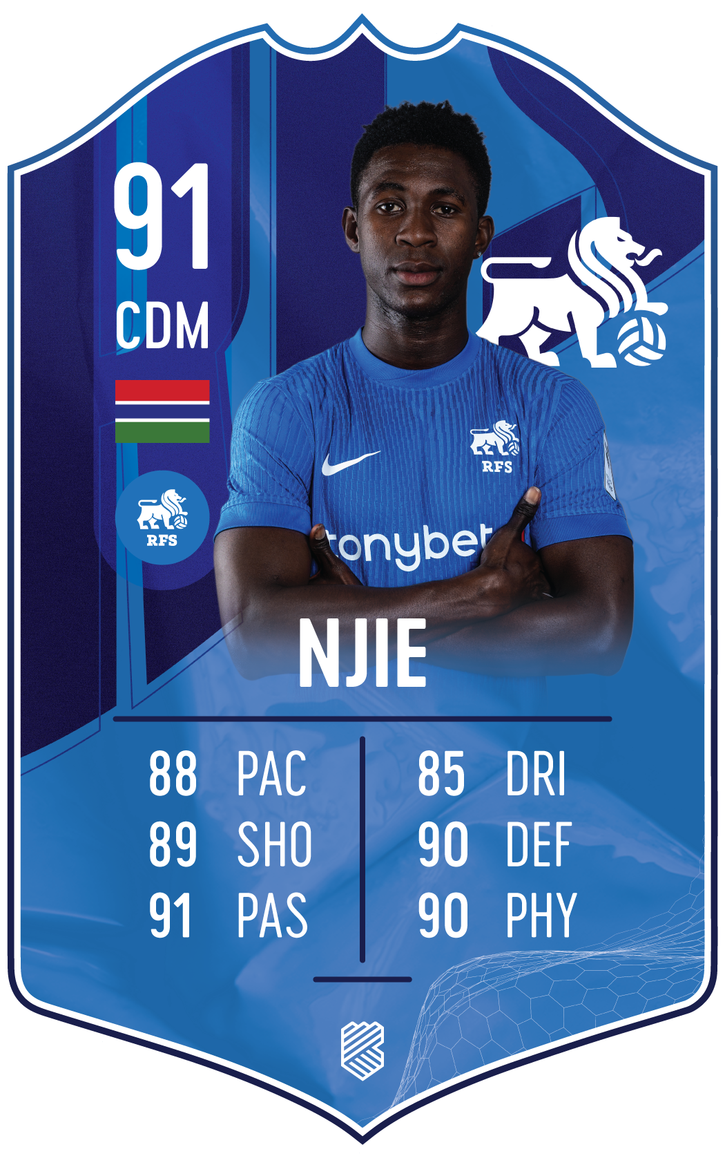 Haruna Njie – FK RFS S25/26 card