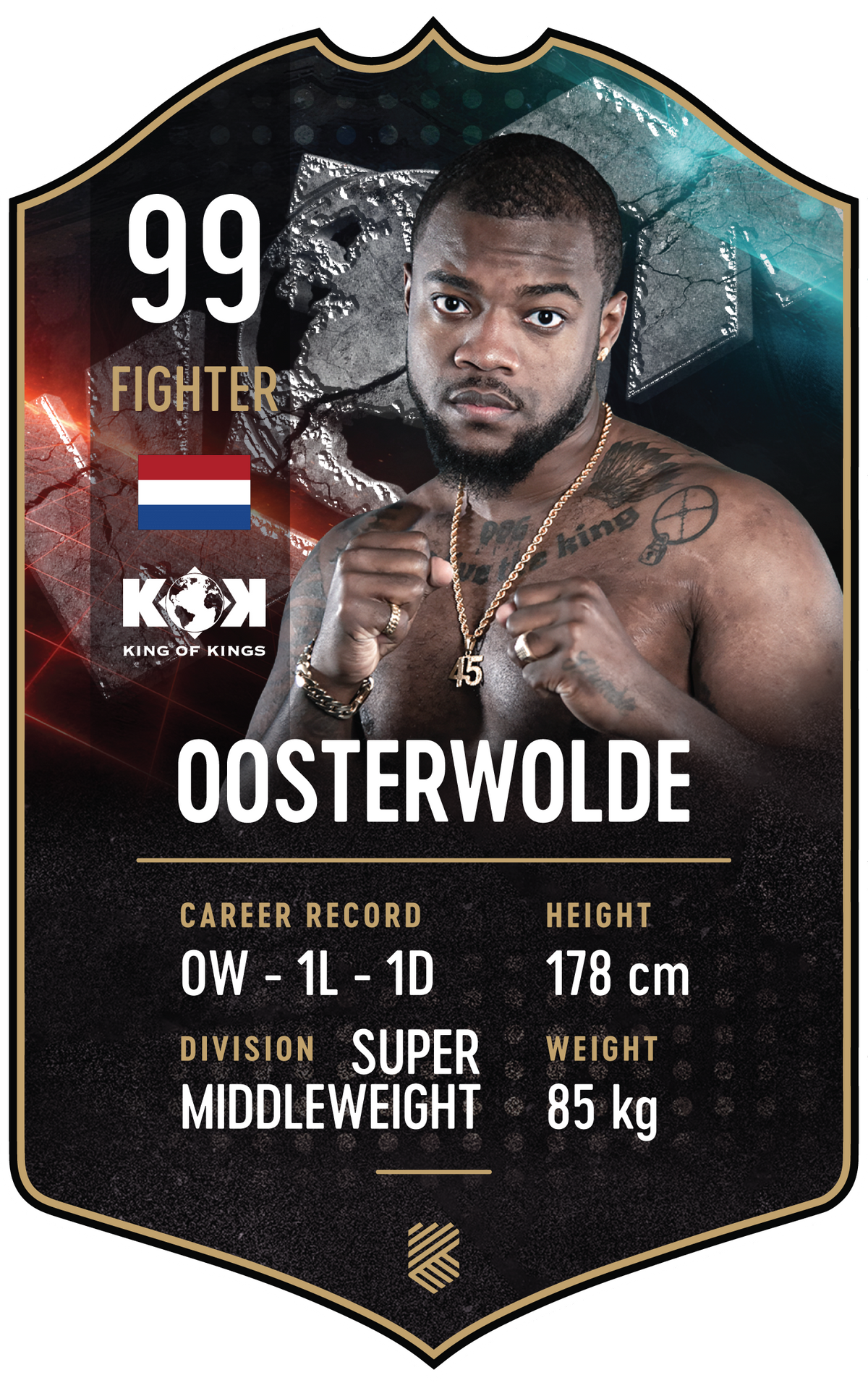 Oosterwolde – King of Kings S25/26 fighter card