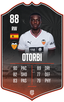 David Otorbi – Valencia CF S26/27 card