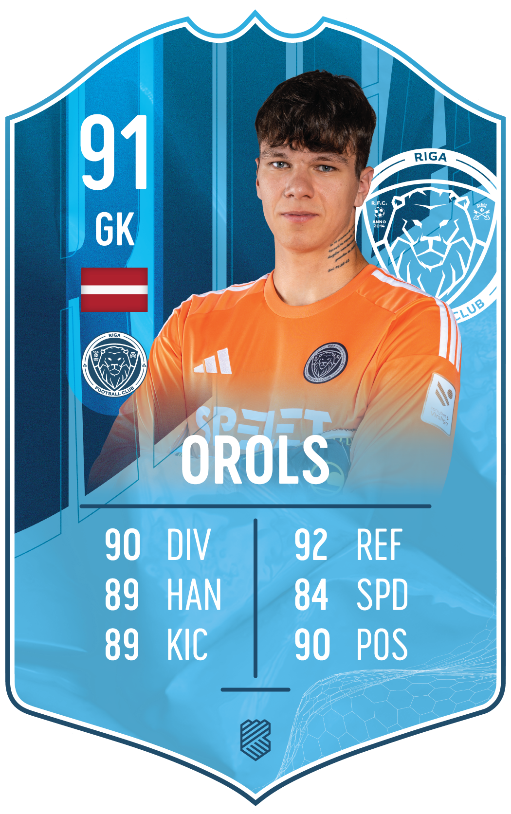 Frenks Orols – Riga FC S25/26 card