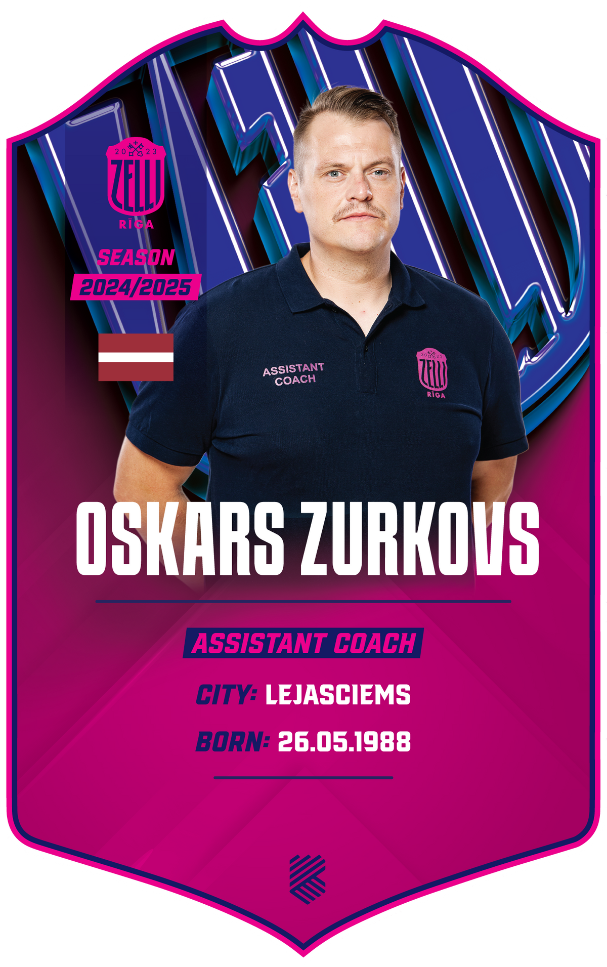 Oskars Zurkovs – BK Rīgas Zeļļi S24/25 card