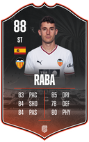 Dani Raba – Valencia CF S26/27 card
