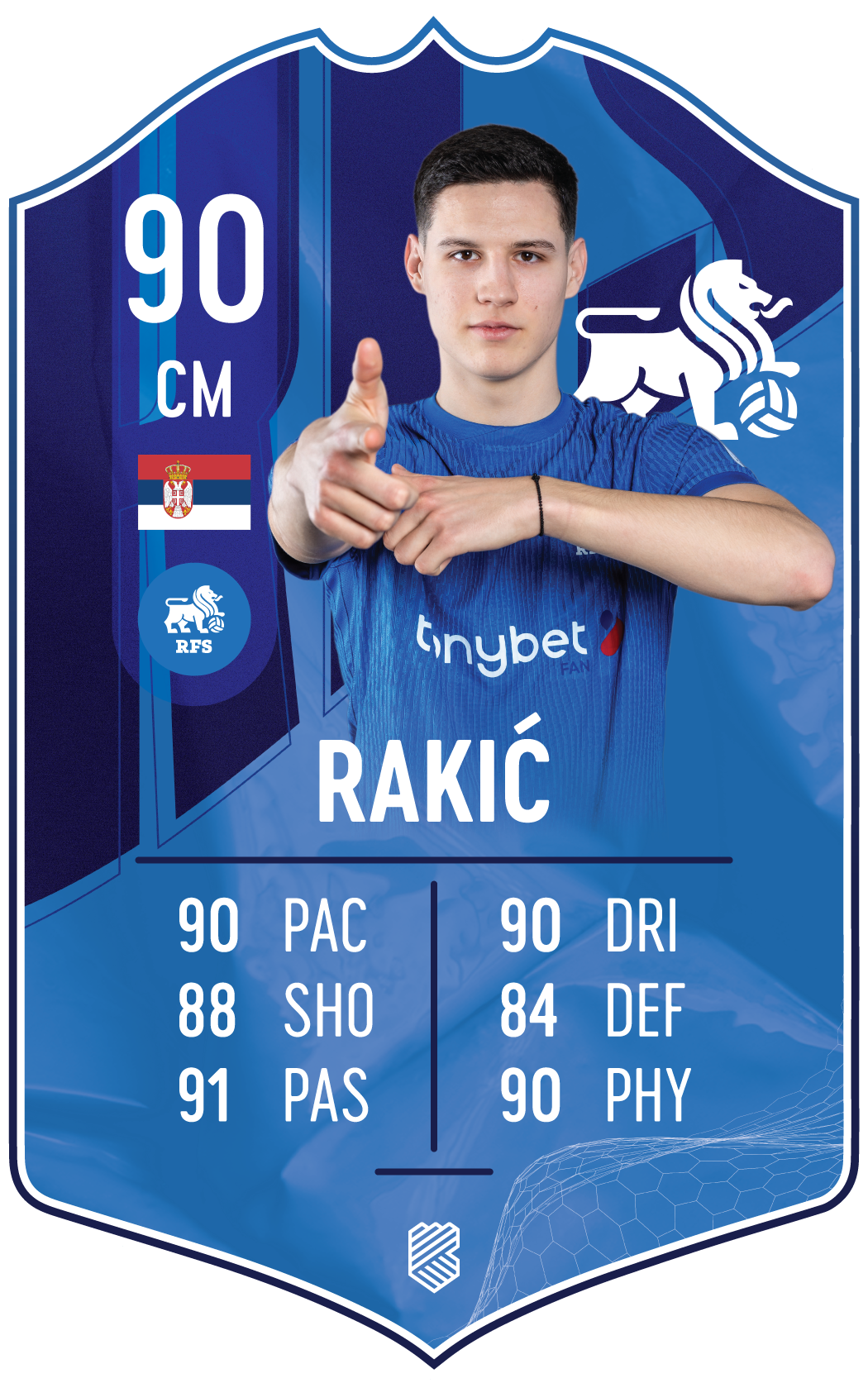 Strahinja Rakić – FK RFS S25/26 card