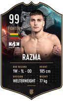 Razma – King of Kings S25/26 fighter card