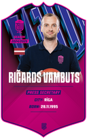 Ričards Vambuts – BK Rīgas Zeļļi S24/25 card