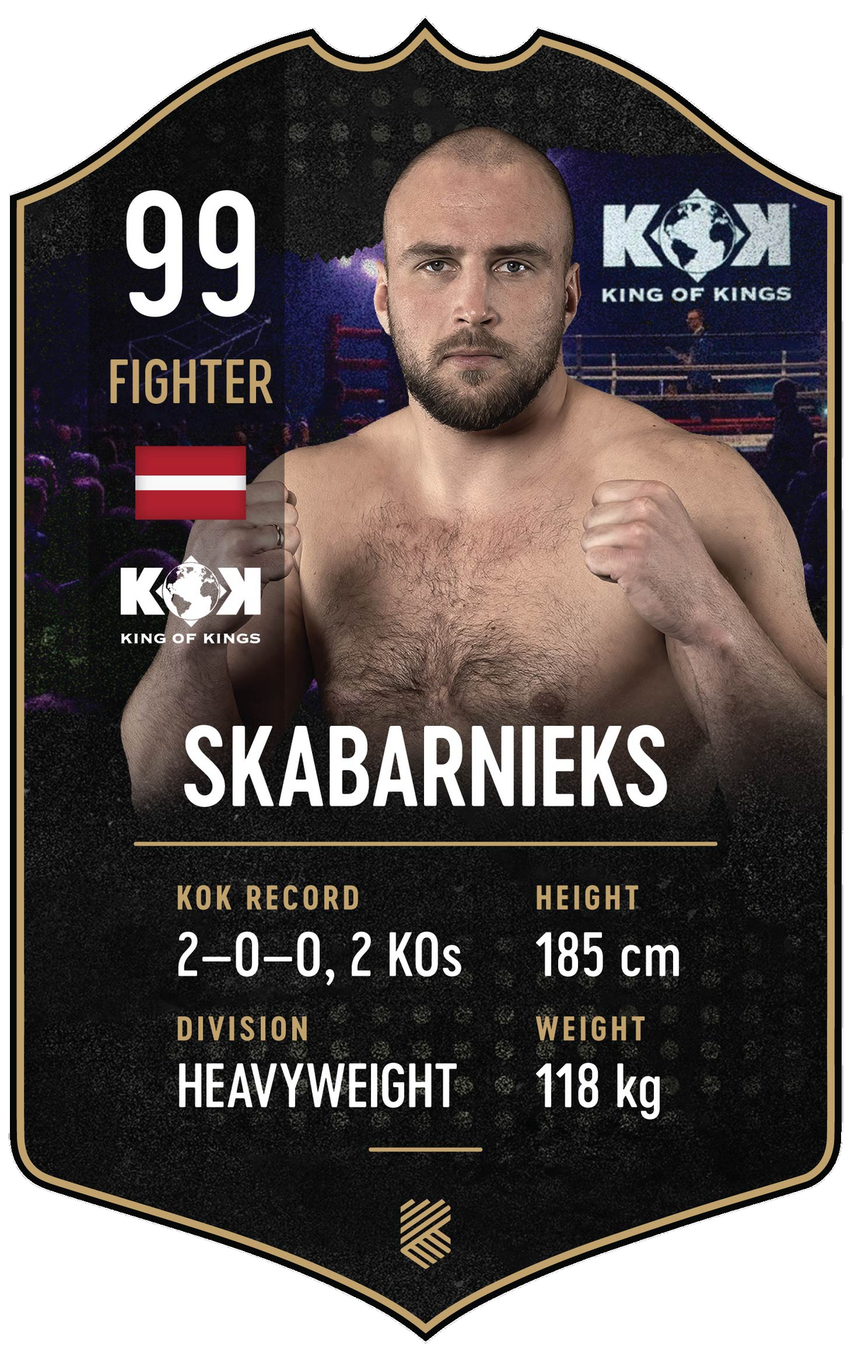 Skabarnieks – King of Kings S24/25 fighter card