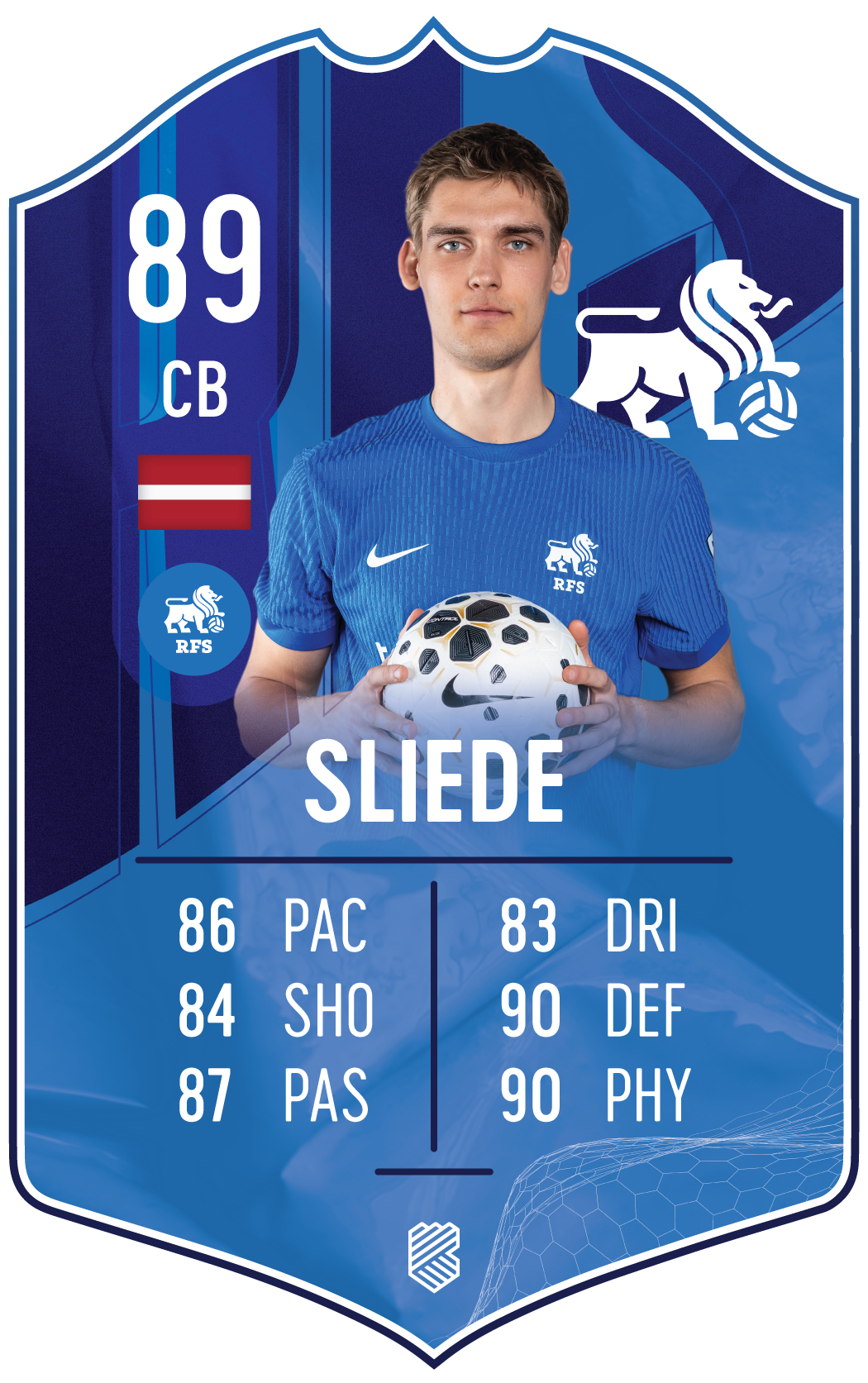 Niks Sliede – FK RFS S25/26 card