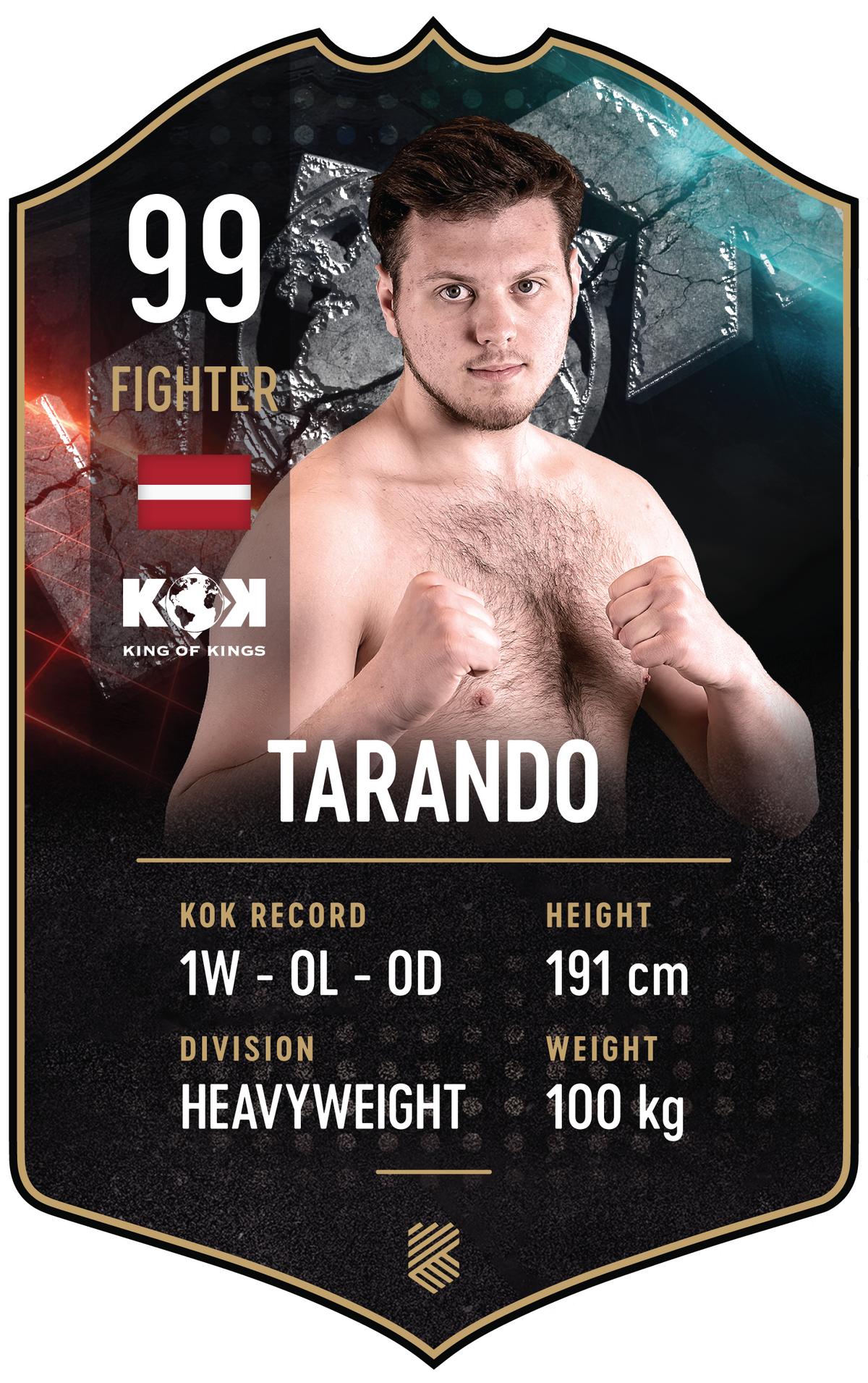 Tarando – King of Kings S25/26 fighter card
