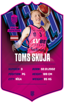 Toms Skuja – BK Rīgas Zeļļi S24/25 card