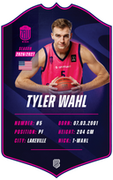 Tyler Wahl – BK Rīgas Zeļļi S26/27 card