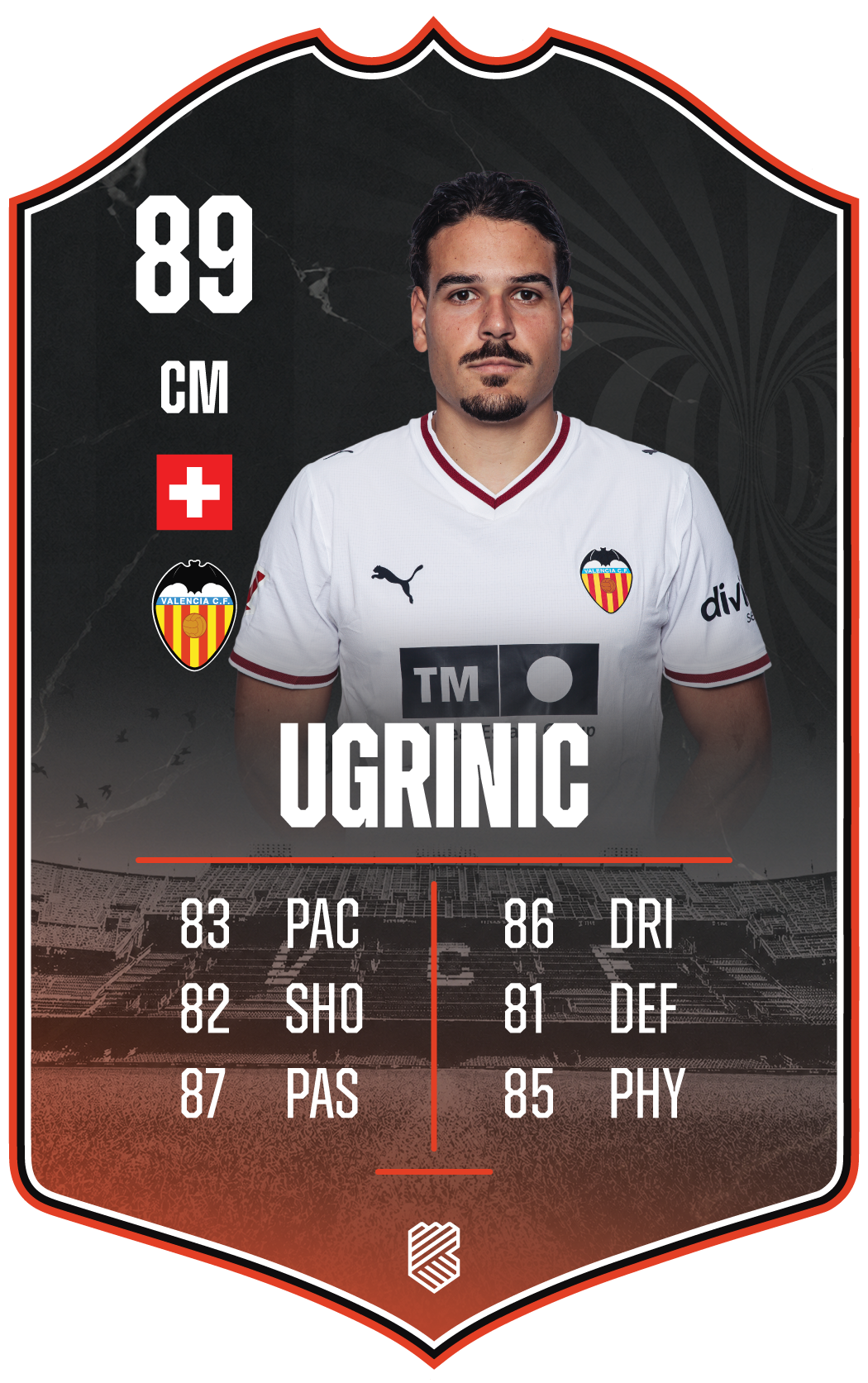 Filip Ugrinić – Valencia CF S26/27 card
