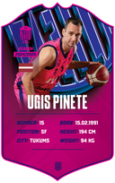 Ugis Pinete – BK Rīgas Zeļļi S24/25 card