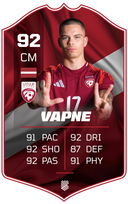 Lūkass Vapne – Latvia national team S25/26 card