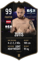 Zutis – King of Kings S24/25 fighter card